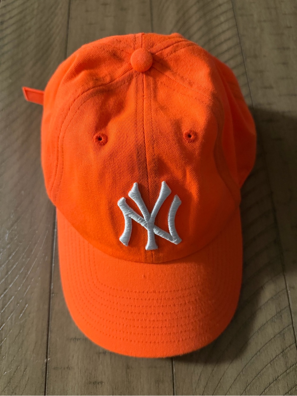 Orange New York Logo Baseball Cap
